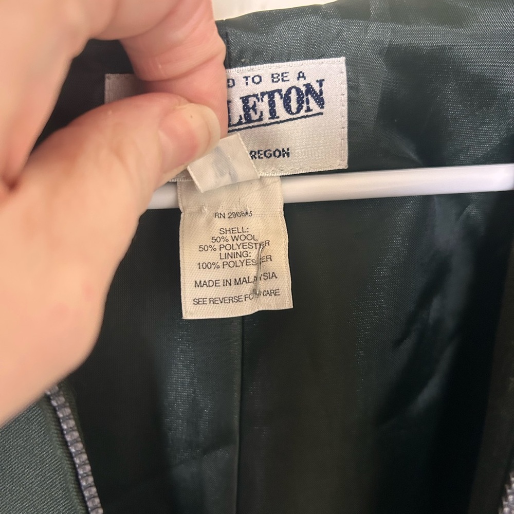 Pendleton Women's Green Jacket 50% WOOL - Picture 6 of 6